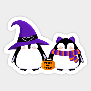 Halloween Penguins Sticker